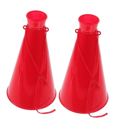 DECHOUS 2st Jubelndes Horn Prost, Party-krachmacher Jubeln Megaphon Partygeschenke Fußballhorn Jubelnde Stütze Trompeten Party Jubeln Prop Party-megafone Rot Plastik DECHOUS 2st Jubelndes Horn Prost, Party-krachmacher Jubeln Megaphon Partygeschenke Fußballhorn Jubelnde Stütze Trompeten Party Jubeln Prop Party-megafone Rot Plastik von DECHOUS
