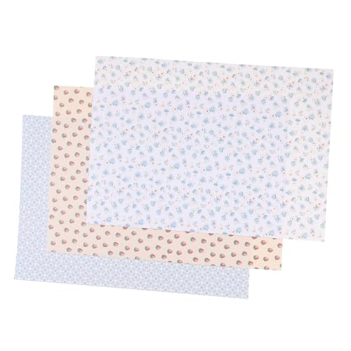 DECHOUS 3 Blätter Puppenhaus-tapete Winzig Wand Häuser Zubehör Miniatur Die Tapete Mini- -tapete Mini-tapetenpapier Zum Abziehen Und Aufkleben Mini-haustapete Selbstklebendes Papier von DECHOUS