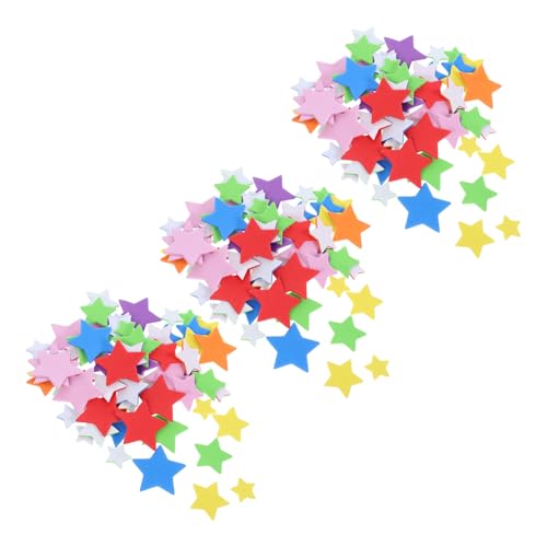 DECHOUS 3 Bunte Aufkleber belohnungssticker basteln für School Supplies bastelsets für klebepunkte schulzeug Aufkleber Schwammaufkleber Selbstklebende Aufkleber von DECHOUS