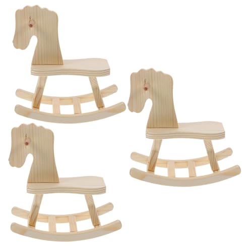 DECHOUS 3 Sätze Teiliges Holzpuzzle DIY Zusammenbau Modellspielzeug für Kreatives Lernspielzeug Vorstellungskraft und Hand Auge Koordination Glatte Oberfläche von DECHOUS