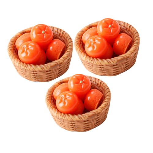 DECHOUS 3 Sets Miniatur-orange-Modell Im Korb, Simulierte Mini-früchte, Mini- -Layout-Obst-Modell DECHOUS 3 Sets Miniatur-orange-Modell Im Korb, Simulierte Mini-früchte, Mini- -Layout-Obst-Modell von DECHOUS