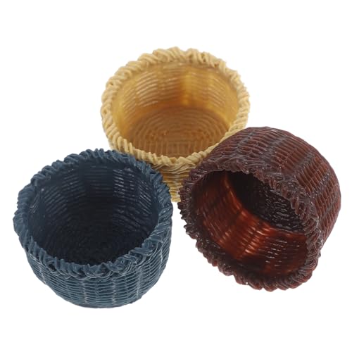DECHOUS 3 Stück Mini-Korb Mini-Picknickkörbe Weihnachten Miniatur-Puppenhauszubehör Mini geflochtener Korb Mini Körbe kühlkorb einkaufskorb Storage Baskets Korbmodell aus Harz Korb-Modell DECHOUS 3 Stück Mini-Korb Mini-Picknickkörbe Weihnachten Miniatur-Puppenhauszubehör Mini geflochtener Korb Mini Körbe kühlkorb einkaufskorb Storage Baskets Korbmodell aus Harz Korb-Modell von DECHOUS