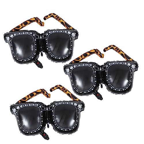 DECHOUS 3 Stück Sonnenbrillen Luftballons Jahre Party Deko Retro Mikrofon Requisiten aus Aluminiumfolie für Disco Events und Cosplay Spaß DECHOUS 3 Stück Sonnenbrillen Luftballons Jahre Party Deko Retro Mikrofon Requisiten aus Aluminiumfolie für Disco Events und Cosplay Spaß von DECHOUS