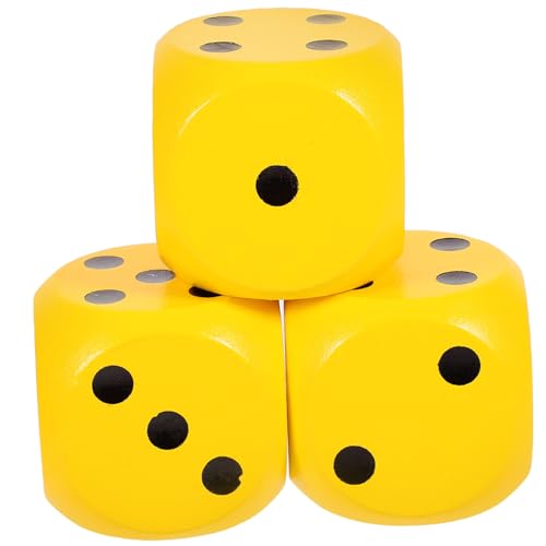 DECHOUS 3 Stück Spiel für holzspielzeug holzspielsachen spielewürfel holzsteckwürfel Mehrzweck tragbare Holzwürfel Spots-Würfelspiel Spiel Holzwürfel hölzern Yellow DECHOUS 3 Stück Spiel für holzspielzeug holzspielsachen spielewürfel holzsteckwürfel Mehrzweck tragbare Holzwürfel Spots-Würfelspiel Spiel Holzwürfel hölzern Yellow von DECHOUS