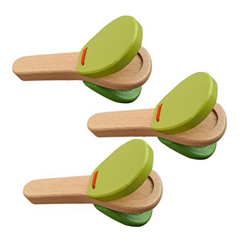 DECHOUS 3 Stücke Kastagnetten Percussion Instrument Percussion Percussion Versorgung Holz von DECHOUS