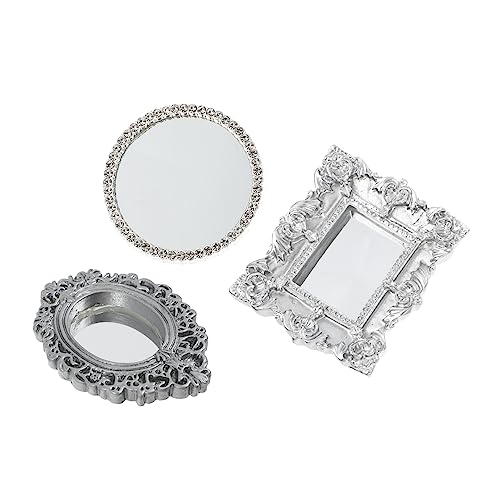DECHOUS 3 Stücke Mini Liefert Miniaturen Silber Kits DIY Spiegel Harz DECHOUS 3 Stücke Mini Liefert Miniaturen Silber Kits DIY Spiegel Harz von DECHOUS