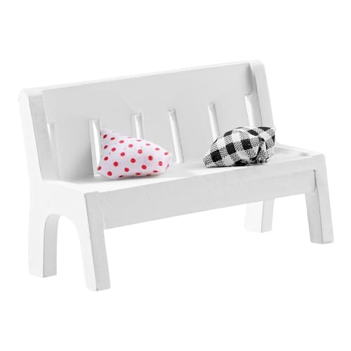 DECHOUS 3 Stücke dekorative Gartenbank weich Weiß feenhafte gartenmöbel Wohnkultur Außenstuhl Living Room Decoration Home Decor Holzbank Miniatur-Veranda-Stuhl Veranda-Stuhl-Figur Hölzern DECHOUS 3 Stücke dekorative Gartenbank weich Weiß feenhafte gartenmöbel Wohnkultur Außenstuhl Living Room Decoration Home Decor Holzbank Miniatur-Veranda-Stuhl Veranda-Stuhl-Figur Hölzern von DECHOUS
