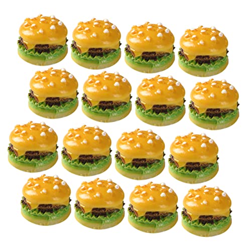 DECHOUS 30 Stück Simulationsburger Deko Künstliche Burger-Requisiten Szenenfotografie Requisiten Simulation Burger-Modelle Restaurant Gefälschtes Essen Burgerförmige Modelle Harz Yellow DECHOUS 30 Stück Simulationsburger Deko Künstliche Burger-Requisiten Szenenfotografie Requisiten Simulation Burger-Modelle Restaurant Gefälschtes Essen Burgerförmige Modelle Harz Yellow von DECHOUS