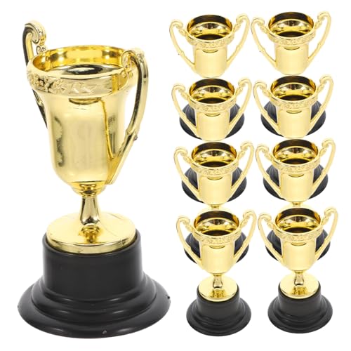 DECHOUS 30 Stück Trophäen Preisbecher Quallen Partydekorationen Mini Trophäen Sensorisches Karnevalspreise Mini Kinderspielzeug Gold Award Trophäen Wiederverwendbar von DECHOUS