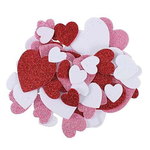 DECHOUS 300Stücke Valentinstag DIY Eva Aufkleber Selbstklebend Herzform Sticker Für Kreative Bastelideen Und Einfach Anwendbar Für Und Dekoration von DECHOUS