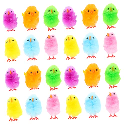 DECHOUS 36Stücke Ostern Küken Dekorationen Küken Figuren Für Festliche Ostern Feiern Party Dekoration Kreative Osterversorgung Und Liebevolle Tischgestaltung von DECHOUS