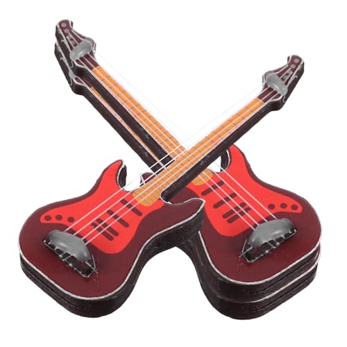 DECHOUS 3Stücke Gitarre Hausspielgitarre aus Kunststoff Glatte Oberfläche Perfektes Modell für Dekoration für Fantasievolles Sicher und DECHOUS 3Stücke Gitarre Hausspielgitarre aus Kunststoff Glatte Oberfläche Perfektes Modell für Dekoration für Fantasievolles Sicher und von DECHOUS
