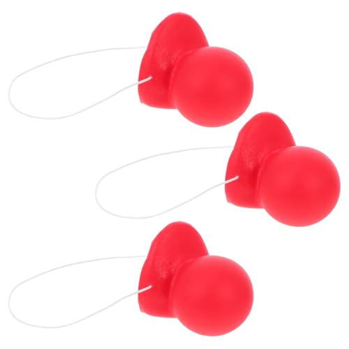 DECHOUS 3Stücke Großes Teiliges Rote Clown für Halloween Karneval und Kostümpartys Lustige Requisite mit Glatter Textur für Cosplay und Fotoshootings DECHOUS 3Stücke Großes Teiliges Rote Clown für Halloween Karneval und Kostümpartys Lustige Requisite mit Glatter Textur für Cosplay und Fotoshootings von DECHOUS