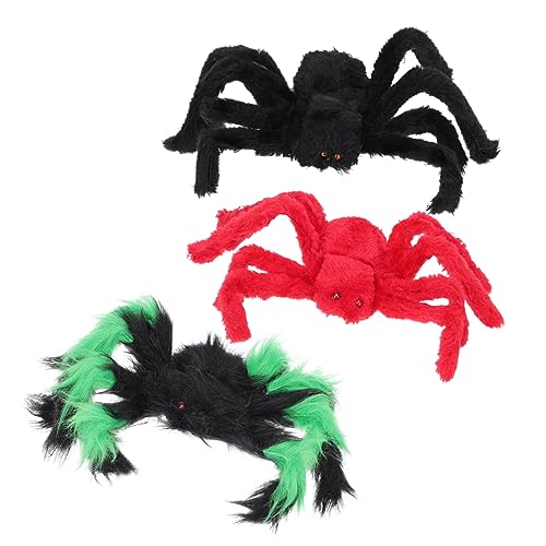 DECHOUS 3Stücke Halloween Spinnen Dekoration Realistische Indoor Outdoor Deko Für Geisterhaus Halloween Party Zubehör Schwarze Rote Gefleckte DECHOUS 3Stücke Halloween Spinnen Dekoration Realistische Indoor Outdoor Deko Für Geisterhaus Halloween Party Zubehör Schwarze Rote Gefleckte von DECHOUS