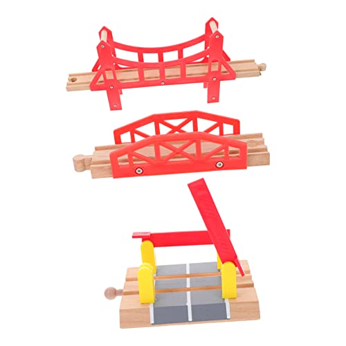 DECHOUS 3Stücke Hölzerne Eisenbahnbrücke Zubehör Für Kleinkinder Für Eisenbahnspur Und Trainingsblöcke Für Jungen Und Jahren DECHOUS 3Stücke Hölzerne Eisenbahnbrücke Zubehör Für Kleinkinder Für Eisenbahnspur Und Trainingsblöcke Für Jungen Und Jahren von DECHOUS