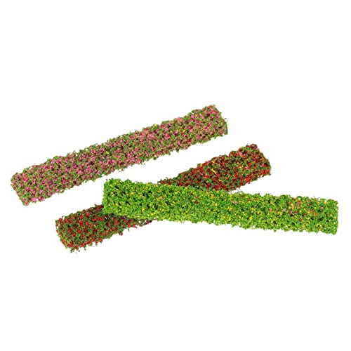 DECHOUS 3pcs Puppe Miniatur Garten Modell Zubehör Sträucher Blumen Garten Szene von DECHOUS