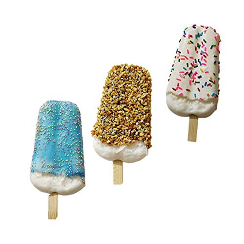 DECHOUS 3St Eismodell Home Decor vorgeben Lebensmittel für gefälschtes Dessertspielzeug Mini-Geschenke Geschenke für Feinschmecker Simulations-Eiscreme-Modell Sommer Dekorationen von DECHOUS