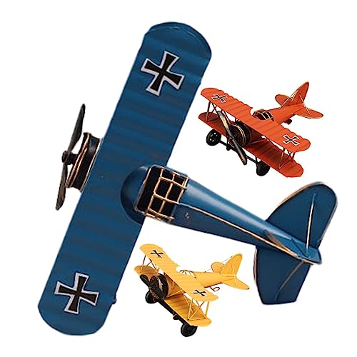 DECHOUS 3st Flugzeugmodell Ornament Desktop-doppeldecker Mini-Flugzeug Flugzeugmodell Aus Dem Ersten Weltkrieg Doppeldecker Aus Eisen Antike Flugzeugmodelle Auto Model Metall Weinschrank DECHOUS 3st Flugzeugmodell Ornament Desktop-doppeldecker Mini-Flugzeug Flugzeugmodell Aus Dem Ersten Weltkrieg Doppeldecker Aus Eisen Antike Flugzeugmodelle Auto Model Metall Weinschrank von DECHOUS
