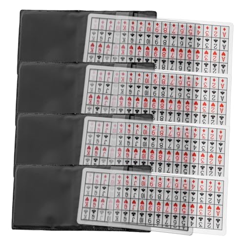 DECHOUS 4 Sätze Magische Requisiten Tricks Requisiten Party Gimmick-Requisite zum Wechseln der Karte Cool Die Plastikkarte kartenspiel Schachbrett Poker Gimmick-Karte Karten für Trick PVC von DECHOUS