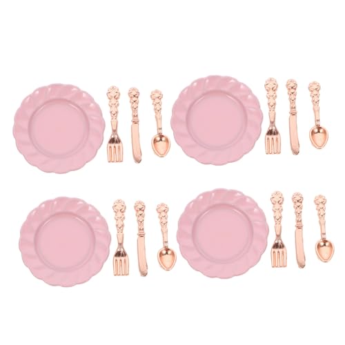 DECHOUS 4 Sätze Mini-besteckset Zubehör Für Puppenhäuser Puppenhaus Mini Teller Löffel Mini-puppenhaus-Teller Miniatur-puppenhauszubehör Puppenhaus Mini Teller Teller Legierung Rosa DECHOUS 4 Sätze Mini-besteckset Zubehör Für Puppenhäuser Puppenhaus Mini Teller Löffel Mini-puppenhaus-Teller Miniatur-puppenhauszubehör Puppenhaus Mini Teller Teller Legierung Rosa von DECHOUS
