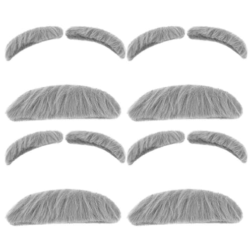 DECHOUS 4 Set Alter Mann Schnurrbart Und Augenbrauen Kleben Auf Gefälschte Augenbrauen Und Schnurrbart-Kit Für Kinder Männer Und Frauen- Alter Mann Opa-Kostümzubehör Für Halloween Party DECHOUS 4 Set Alter Mann Schnurrbart Und Augenbrauen Kleben Auf Gefälschte Augenbrauen Und Schnurrbart-Kit Für Kinder Männer Und Frauen- Alter Mann Opa-Kostümzubehör Für Halloween Party von DECHOUS