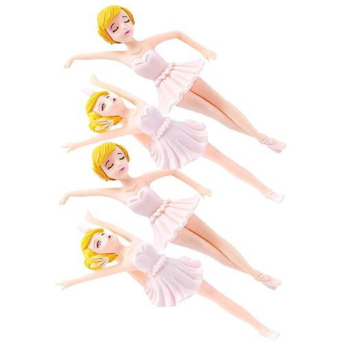 DECHOUS Mädchen Ballett Tänzerin Figur Kuchen Ornament Auto Dashboard Ornament Muffin Topper von DECHOUS