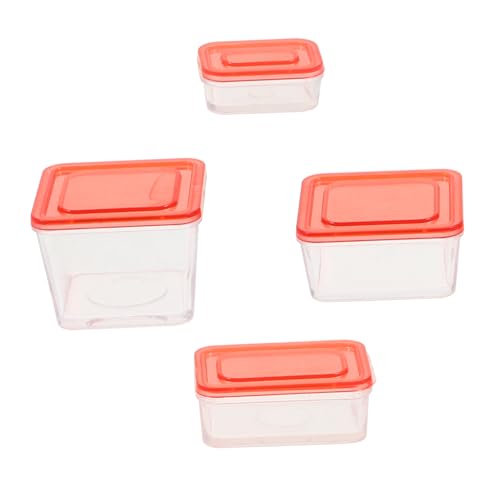 DECHOUS 4 Stück Boxen Aufbewahrungsbox für wiederverwendbar Obst Lagerung Transparente Aufbewahrungsbox aufbewahrungsboxen kinderzimmer Mini schmücken Puppenhauszubehör Plastik DECHOUS 4 Stück Boxen Aufbewahrungsbox für wiederverwendbar Obst Lagerung Transparente Aufbewahrungsbox aufbewahrungsboxen kinderzimmer Mini schmücken Puppenhauszubehör Plastik von DECHOUS