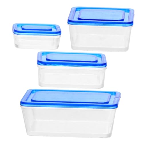 DECHOUS 4 Stück Boxen Mini Lunchboxen Miniatur Mini-Sachen Landschaftsschmuck Puppenhaus-Requisite Puppenhausdekor Abs Blue DECHOUS 4 Stück Boxen Mini Lunchboxen Miniatur Mini-Sachen Landschaftsschmuck Puppenhaus-Requisite Puppenhausdekor Abs Blue von DECHOUS