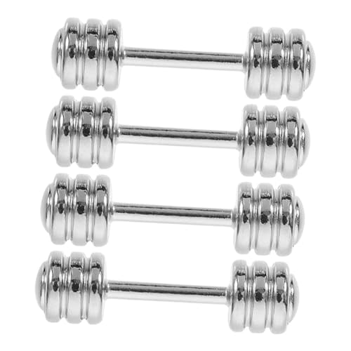 DECHOUS 4 Stück Hantelmodell Hanteln Mädchen Winziges -kit Miniaturen Puppenhaus Miniatur Zinn Figur Mini-Sachen Miniatur-puppenhaus Zubehör Für Babypuppen Silver Legierung DECHOUS 4 Stück Hantelmodell Hanteln Mädchen Winziges -kit Miniaturen Puppenhaus Miniatur Zinn Figur Mini-Sachen Miniatur-puppenhaus Zubehör Für Babypuppen Silver Legierung von DECHOUS