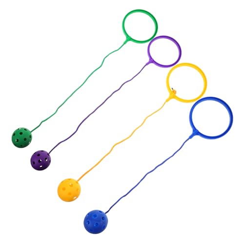 DECHOUS 4 Stück Hüpfball Für Hüpfring-Spiele Aktivität Springende Bälle Sport Hüpfring-spaß Multiplayer Springring-herausforderungen Bunt Tragbar Lebensstil Sicher Plastik von DECHOUS