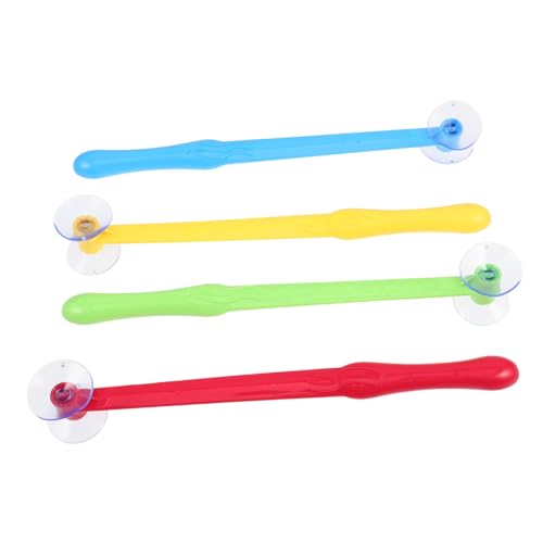 DECHOUS 4 Stück Kindersaugnepokalhammer Hammer Lernspielzeug für Kinderhammer Hammerschlagspielzeug Hammerstütze Kinderhämmer Plastik von DECHOUS