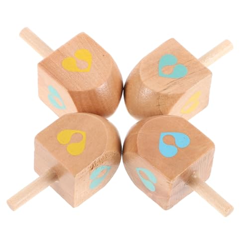 DECHOUS 4 Stück Kreisel für unvollendete Dreidel aus Holz Kreisel Chanukka-Spiele Unvollendete Chanukka-Dreidel sensorische Spielzeuge hölzern DECHOUS 4 Stück Kreisel für unvollendete Dreidel aus Holz Kreisel Chanukka-Spiele Unvollendete Chanukka-Dreidel sensorische Spielzeuge hölzern von DECHOUS