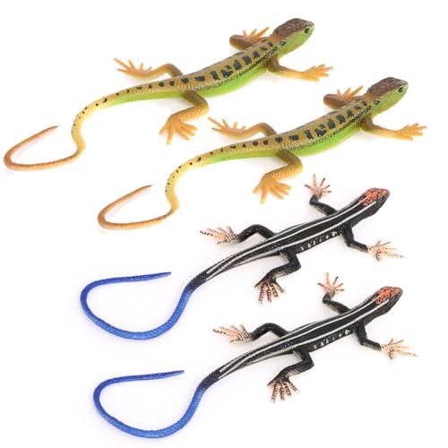 DECHOUS 4 Stück Künstliche Simulation Tiermodell Simulation Einer Eidechsenfigur Eidechsenerkennungsmodell Gefälschte Tierfiguren Simulations-eidechsenfiguren Plastik DECHOUS 4 Stück Künstliche Simulation Tiermodell Simulation Einer Eidechsenfigur Eidechsenerkennungsmodell Gefälschte Tierfiguren Simulations-eidechsenfiguren Plastik von DECHOUS