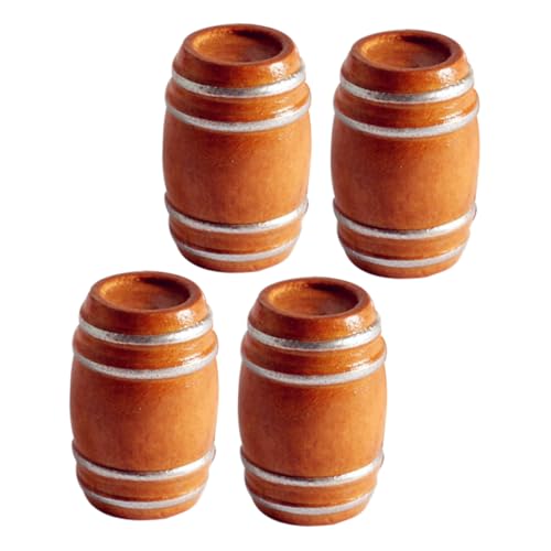 DECHOUS 4 Stück Mini-Bierfass bastelzeug handwerkskunst puppenhauszubehör puppenstubenmöbel Barzubehör für die heimische Kneipe drinnen deko Mini Hausfass Miniatur Weinfässer Buche Brown DECHOUS 4 Stück Mini-Bierfass bastelzeug handwerkskunst puppenhauszubehör puppenstubenmöbel Barzubehör für die heimische Kneipe drinnen deko Mini Hausfass Miniatur Weinfässer Buche Brown von DECHOUS