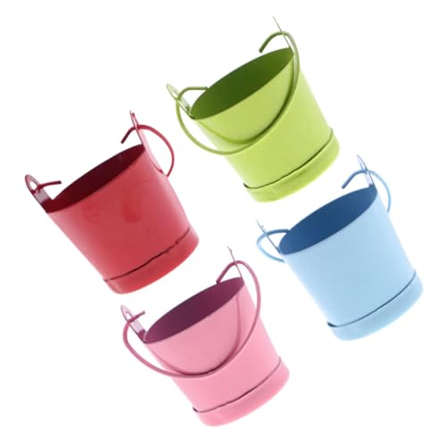 DECHOUS 4 Stück Mini-Blecheimer Puppenhausmöbel federnd Mini-Töpfe Wannen Wäschekorb lagercontainer spilzeug Links blumenbank Miniatur-Eimer-Ornament Mini-Hausschmuck Weißblech DECHOUS 4 Stück Mini-Blecheimer Puppenhausmöbel federnd Mini-Töpfe Wannen Wäschekorb lagercontainer spilzeug Links blumenbank Miniatur-Eimer-Ornament Mini-Hausschmuck Weißblech von DECHOUS