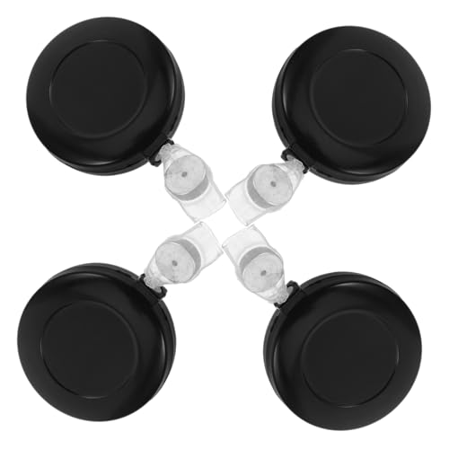 DECHOUS 4 Stück Münzverschwindenprops Gimmick- Zaubertricks lustiges Zauberer lustige Goodie-Bag-Füller Trick- Bühnenrequisiten Plastik Black von DECHOUS