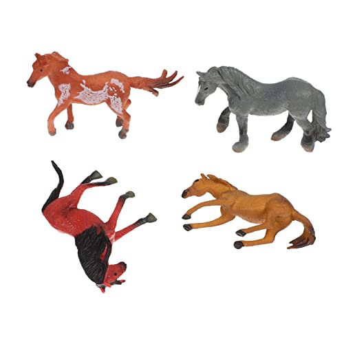 DECHOUS 4 Stück Pferdemodell Pferde Pferdespielzeug Miniatur Pferdestatue künstliche pferdefigur spielzeugpferd Horse Toy Desktop-Pferdefiguren Kinderaccessoire Plastik DECHOUS 4 Stück Pferdemodell Pferde Pferdespielzeug Miniatur Pferdestatue künstliche pferdefigur spielzeugpferd Horse Toy Desktop-Pferdefiguren Kinderaccessoire Plastik von DECHOUS