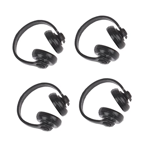 DECHOUS 4 Stück Puppenhaus-Kopfhörer für kinderspielzeug kopfhörer mini Headset Mini-Kopfhörermodell Mini-Kopfhörer für Szenenlayout Plastik Black von DECHOUS