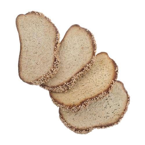 DECHOUS 4 Stück Simuliertes Brotmodell Requisiten für Lebensmittelpräsentationen künstliche Nahrung falscher Toast Fake Food für die Küche falsches Brot künstliches Brot Pu DECHOUS 4 Stück Simuliertes Brotmodell Requisiten für Lebensmittelpräsentationen künstliche Nahrung falscher Toast Fake Food für die Küche falsches Brot künstliches Brot Pu von DECHOUS