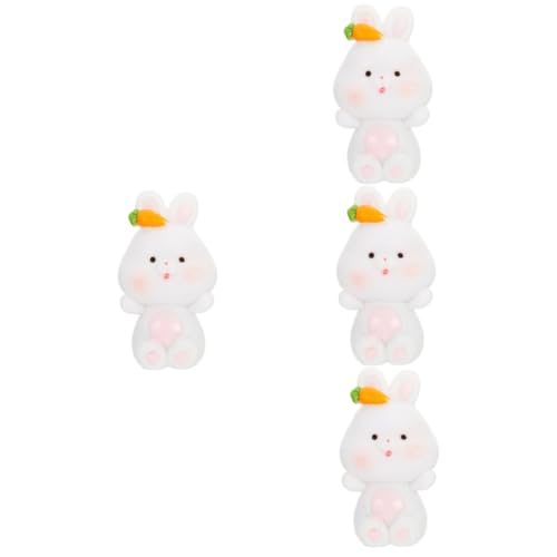 DECHOUS 4 Stück Tier Kuchendekoration Mini Enten Ornament Figur Tiere Zoo Cupcake Miniatur Hund Bichon Dackel Essbare Dinosaurier Tieraufsätze Für Kuchen von DECHOUS