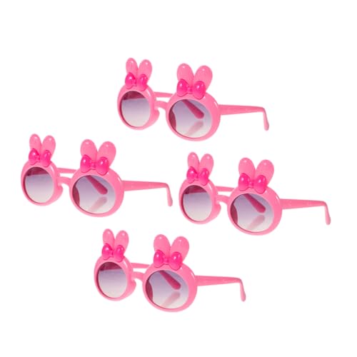 DECHOUS 4 Stück sonnenbrillen für Gläser Rahmen klein polarisiert Cool Strand mit gesteckt kinderbrille Party Gefälligkeiten aus Kunststoff Stk Rosa von DECHOUS
