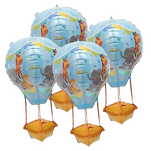DECHOUS 4 Teiliger Heißluftballon Inflator Heliumtank Für Ballons Ballonbogen Set Aufblasbare Metallballons Hochzeitsballons Festival Partyballons Wasserballons Himmelblaue von DECHOUS