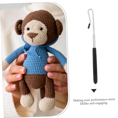 DECHOUS 4 Teiliges Metall Handstab für Handpuppen mit Kunststoffhülle Verstellbare Marionettensteuerung Ergonomischer Griff für Verbessertes Puppenspiel und Professionelle von DECHOUS