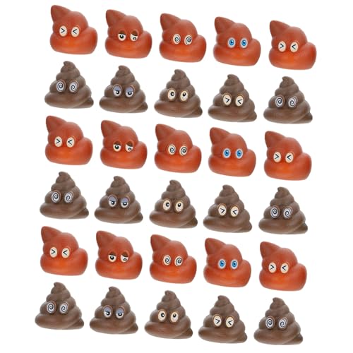 DECHOUS 40 Stück Poop- für kinderspielzeug witzige spassgeschenke Sensory Toys gefälschter KOT Streich gefälschte Poop-Party-Gefälligkeiten PVC von DECHOUS