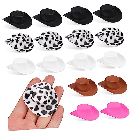 DECHOUS 40 Stück Puppe dekorativer Hut Faltbarer Hut Neonhut Hut für die Party Hüte für Babys Neon-Partyzubehör doll Accessories puppenhauszubehör Miniaturhut Mini-Hüte Plastik von DECHOUS