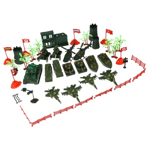DECHOUS 41 Stück Teiliges Modellspielzeug Farbenfrohe Kunststoff Figuren Fördert Fantasie und Organisationsfähigkeit Detailreiche Szenenfiguren für Kreatives Rollenspiel von DECHOUS