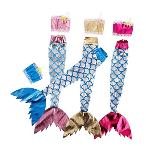 DECHOUS 4Sätze Meerjungfrau Kostüm Für Puppen Meerjungfrau Outfits Mit Glitzerndem Schwanzkleid Und Puppenkleidung Für Puppen Kostüm DECHOUS 4Sätze Meerjungfrau Kostüm Für Puppen Meerjungfrau Outfits Mit Glitzerndem Schwanzkleid Und Puppenkleidung Für Puppen Kostüm von DECHOUS