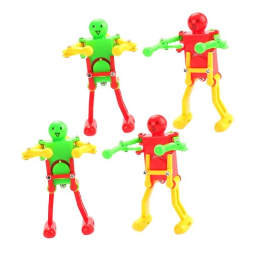 DECHOUS 4Stücke Wind Up Roboter Für Tänzende Und Gehende Spielzeugroboter Spaßige Roboter Für Jungen Und Farben Zufällig von DECHOUS