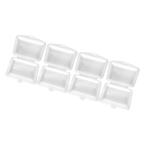 DECHOUS 4er-Packung Mini-Lunchbox Puppe Essen Lunch-Box Landschaftsschmuck Miniaturhaus Kit Schaufenster Requisit Miniatur -stütze Plastik Weiß DECHOUS 4er-Packung Mini-Lunchbox Puppe Essen Lunch-Box Landschaftsschmuck Miniaturhaus Kit Schaufenster Requisit Miniatur -stütze Plastik Weiß von DECHOUS