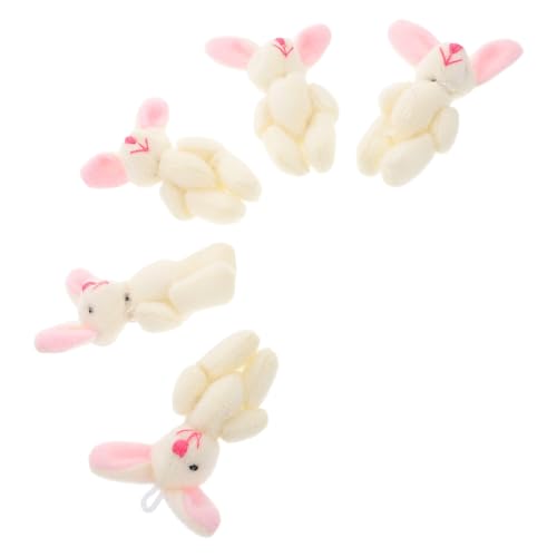 DECHOUS 5 Mini-hasenfiguren: Niedliche Kleine Kuscheltiere, Flauschiges Kaninchenspielzeug Für Die Dekoration des Kinderzimmers, Als Osterkorbfüllung Und Als Geburtstagsgeschenk DECHOUS 5 Mini-hasenfiguren: Niedliche Kleine Kuscheltiere, Flauschiges Kaninchenspielzeug Für Die Dekoration des Kinderzimmers, Als Osterkorbfüllung Und Als Geburtstagsgeschenk von DECHOUS